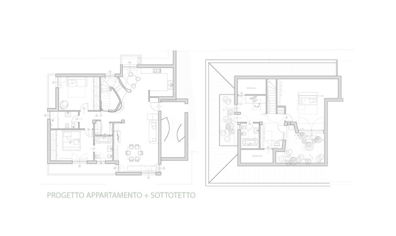 Ristrutturare un trilocale collegando il sottotetto