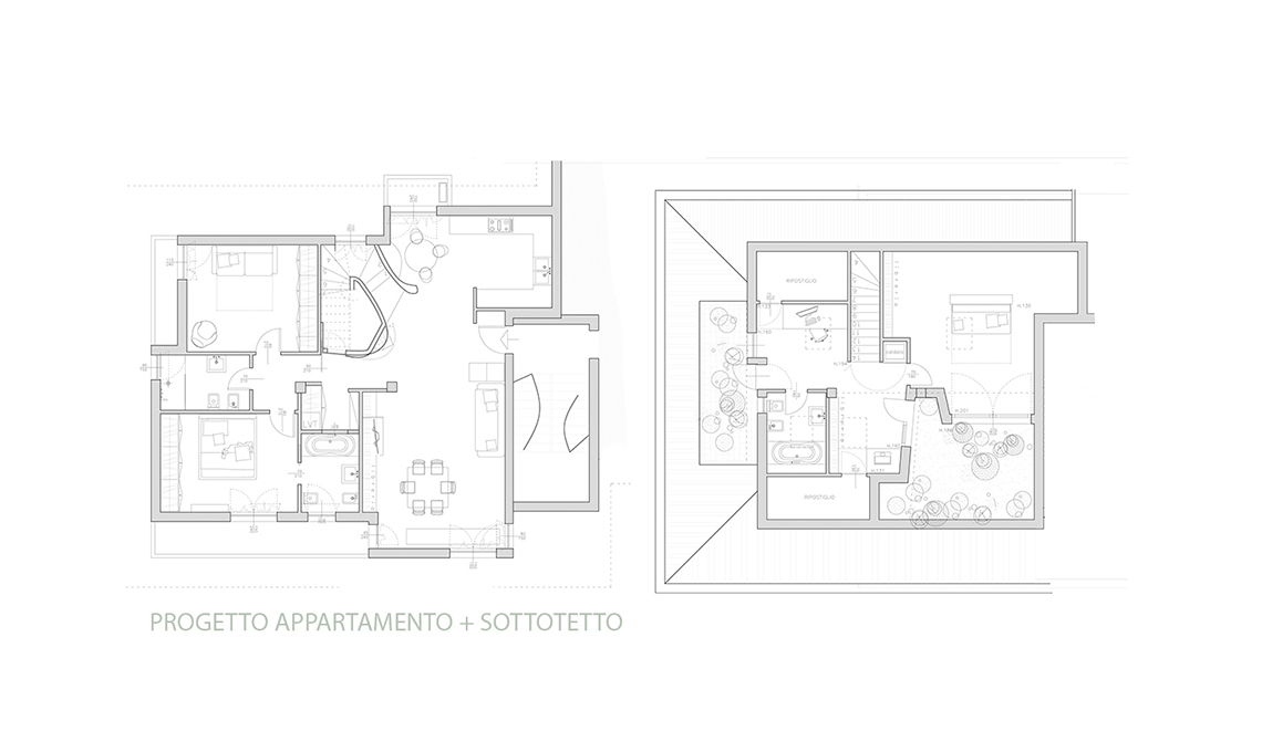 Ristrutturare un trilocale collegando il sottotetto - Vista 3