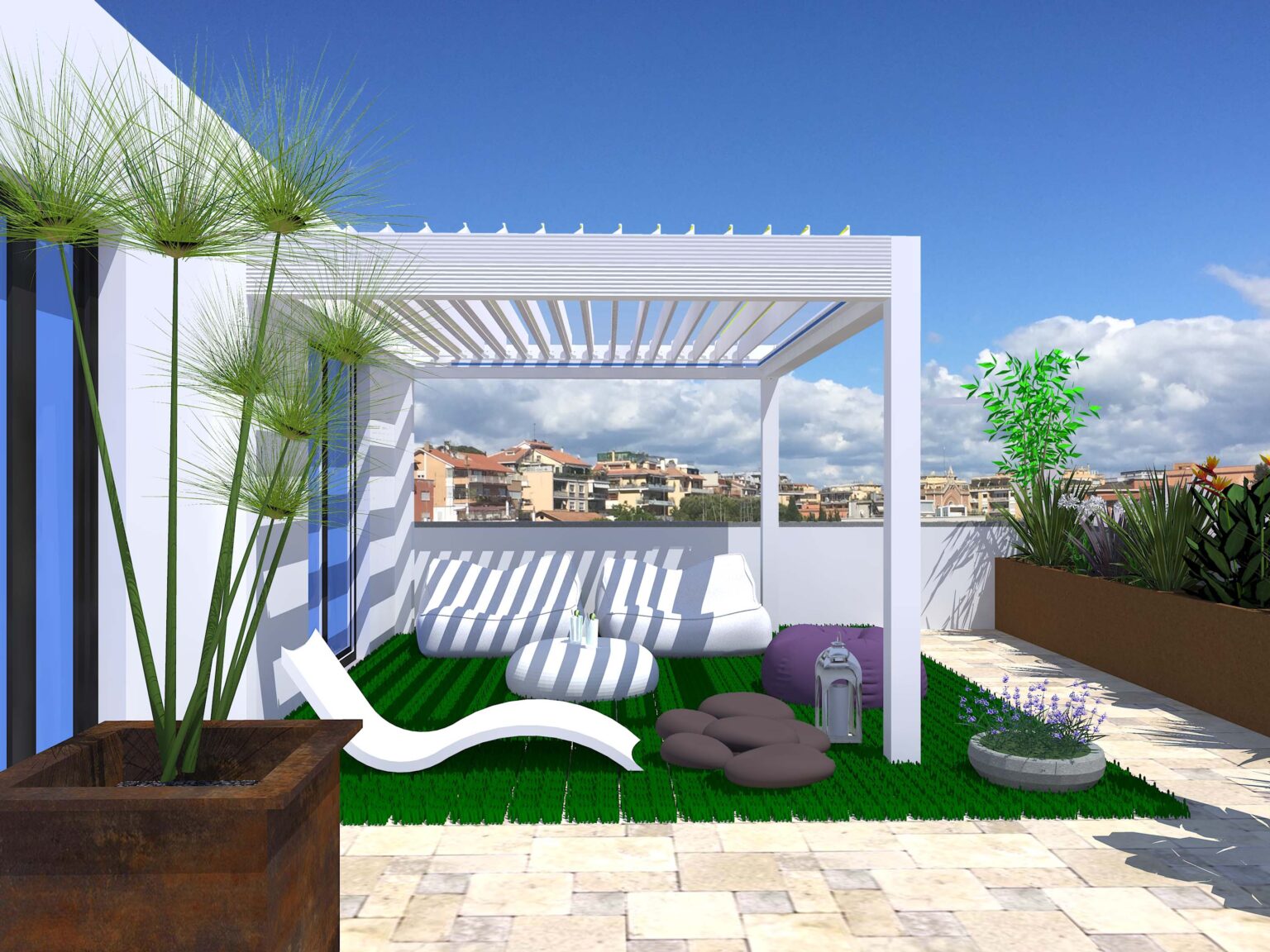 Un terrazzo, quattro stili. - Vista 4