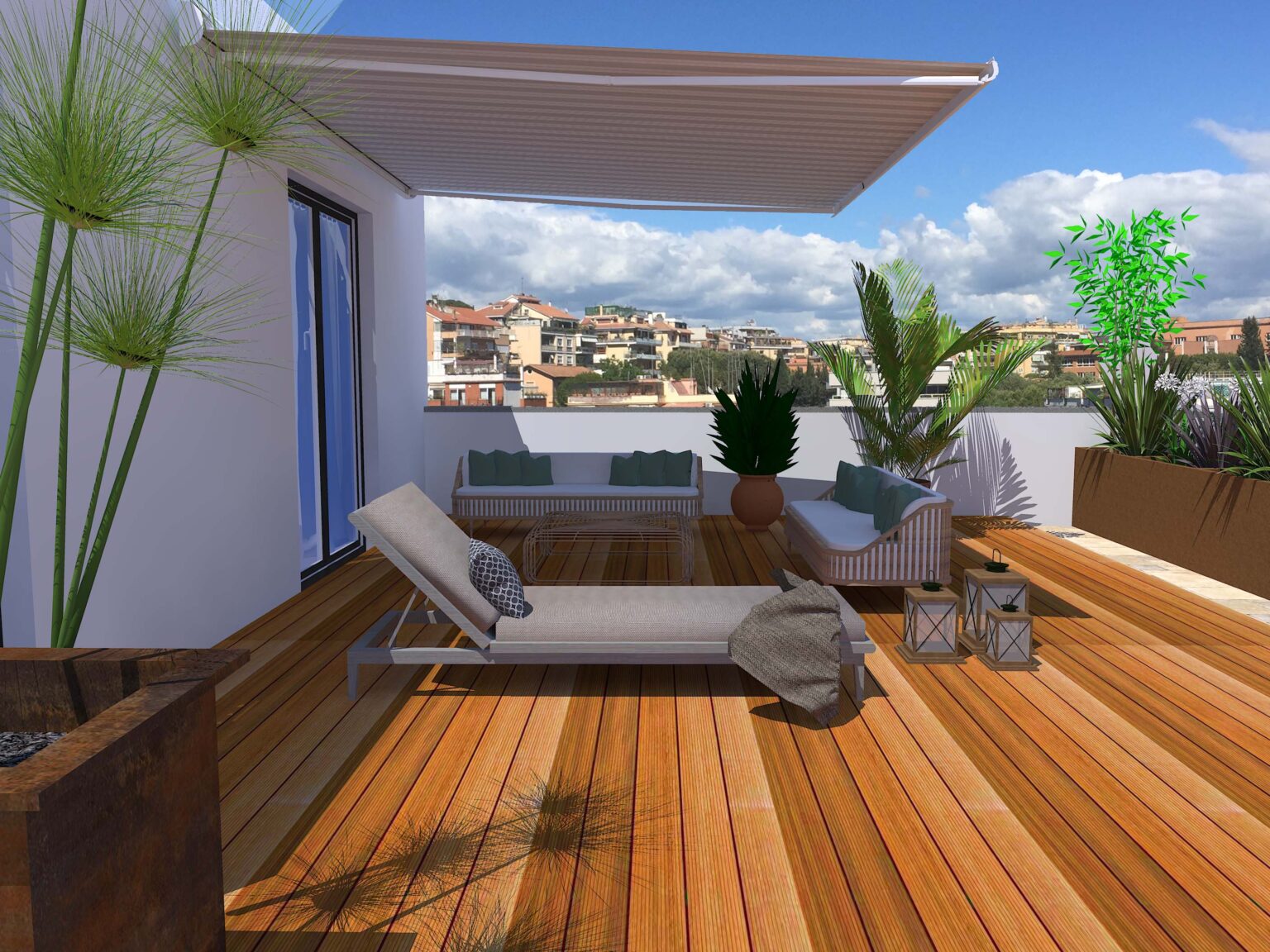 Un terrazzo, quattro stili. - Vista 2
