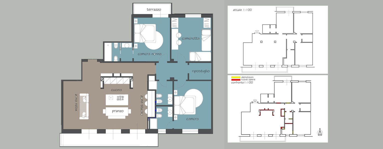 Migliorare la distribuzione degli spazi per vivere meglio la casa - Vista 2