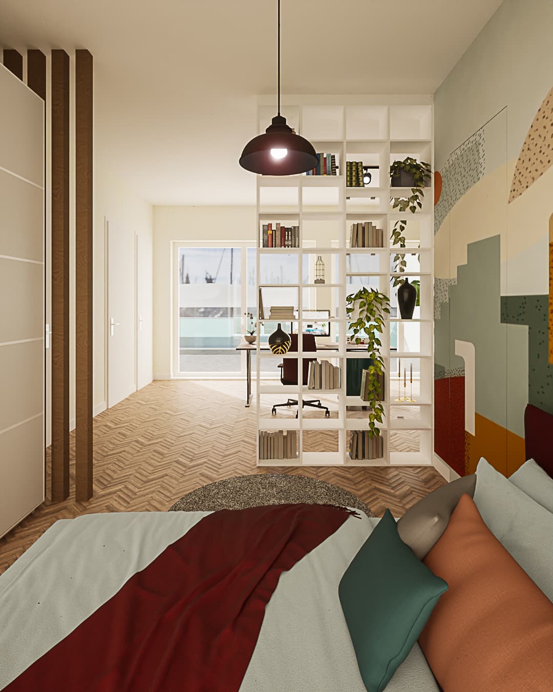 Mini-appartamento moderno: design funzionale per spazi ottimizzati - Vista 4
